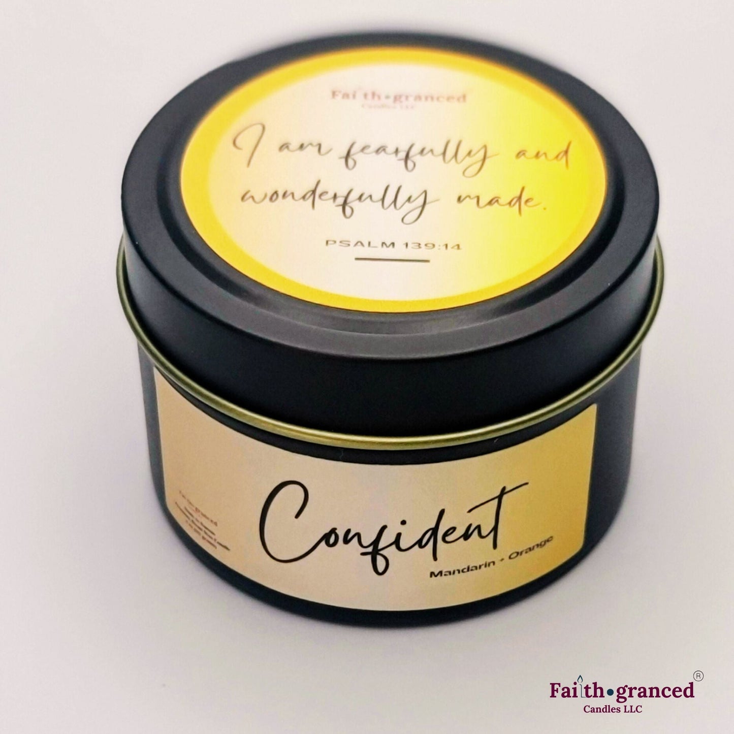 Confident: Mandarin + Orange Scented Candle - Faithgranced
