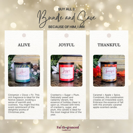 Holiday Bundle: Because of Him, I Am