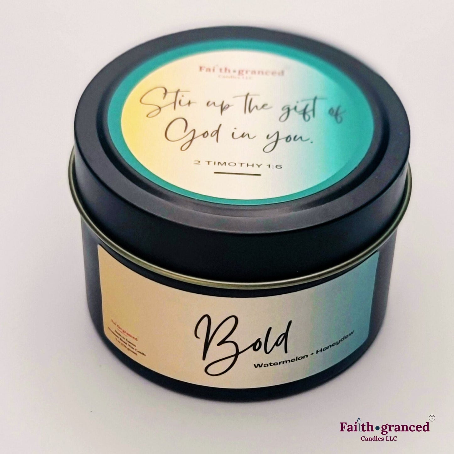 Bold: Watermelon + Honeydew Scented Candle - Faithgranced