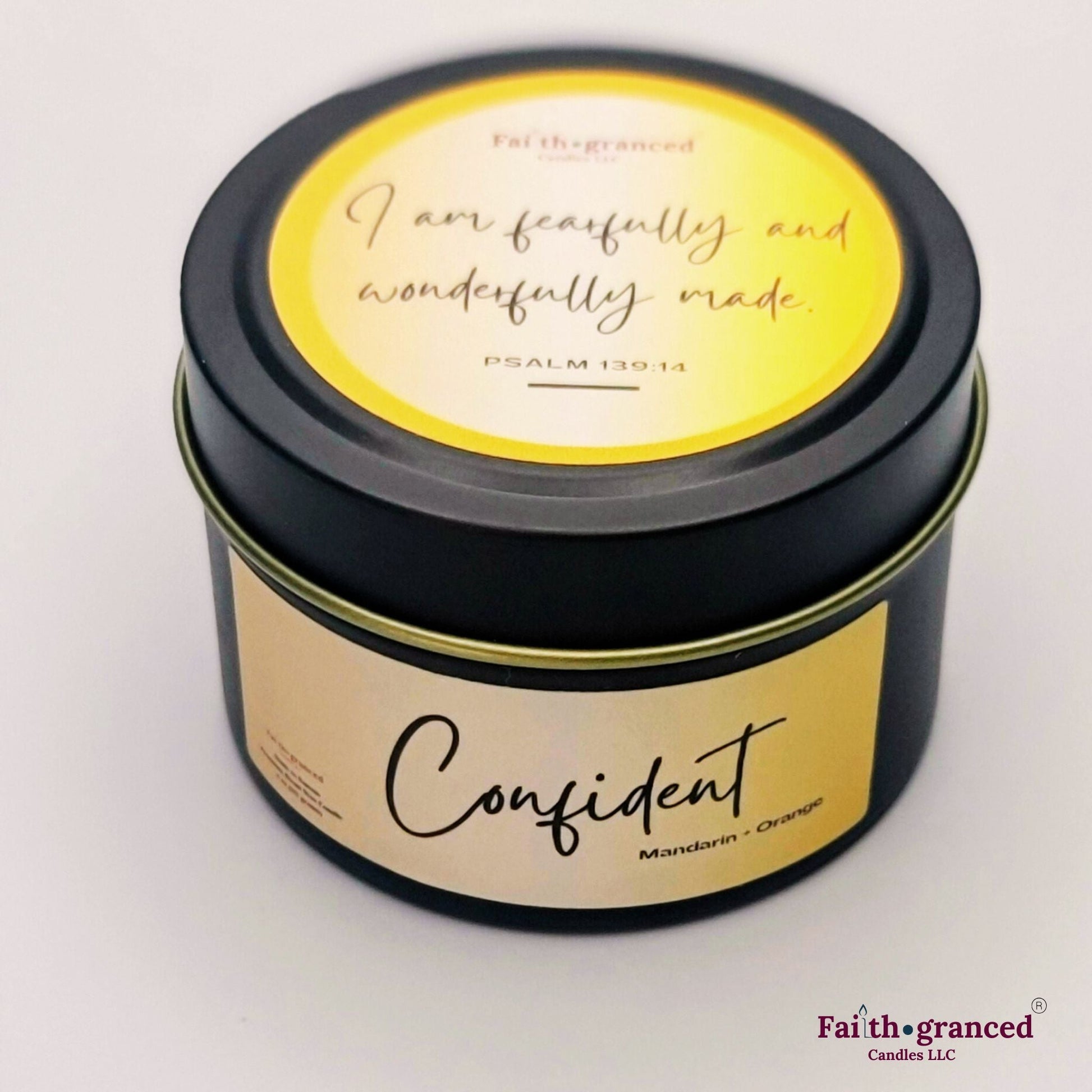 Confident: Mandarin + Orange Scented Candle - Faithgranced