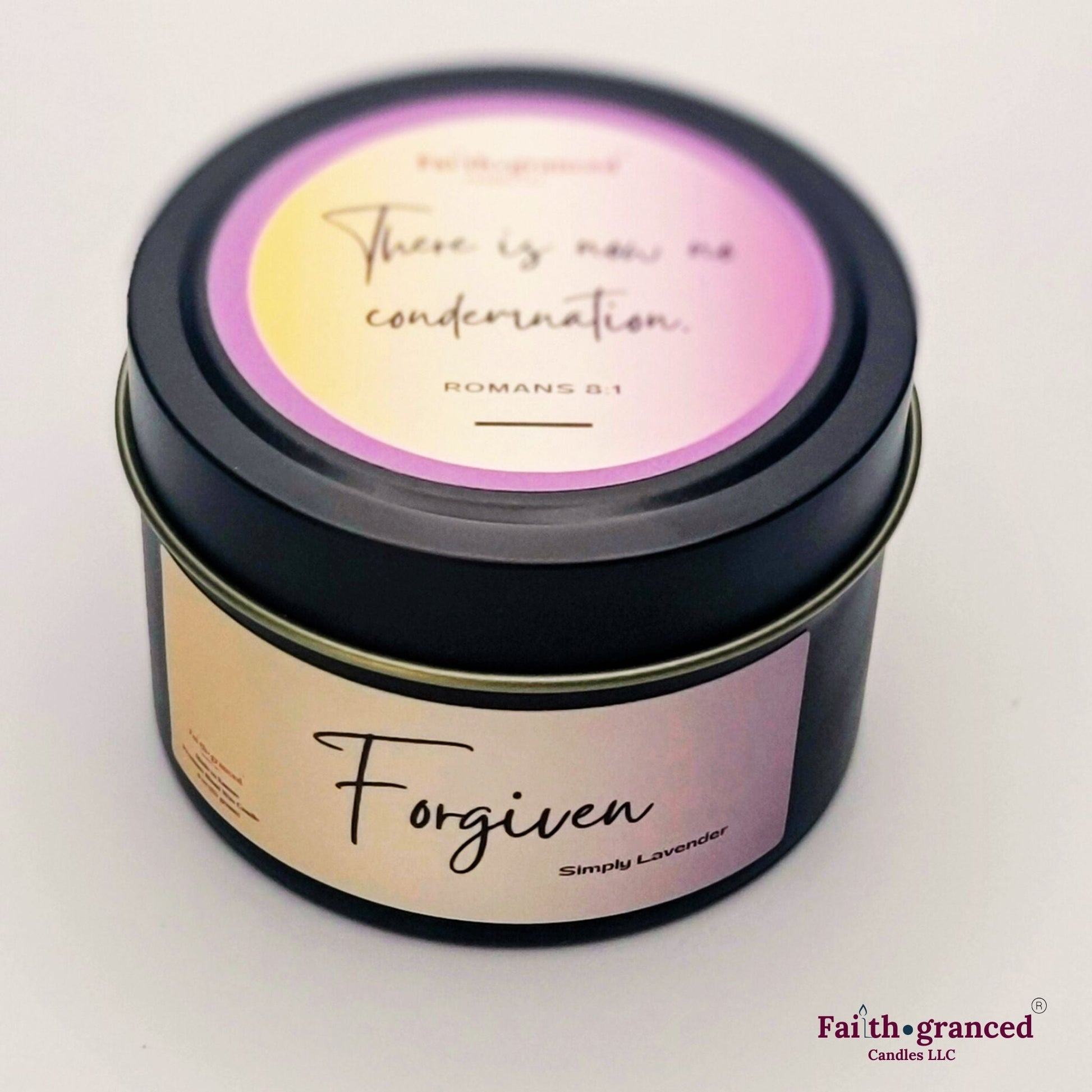 Forgiven: Simply Lavender Scented Candle - Faithgranced