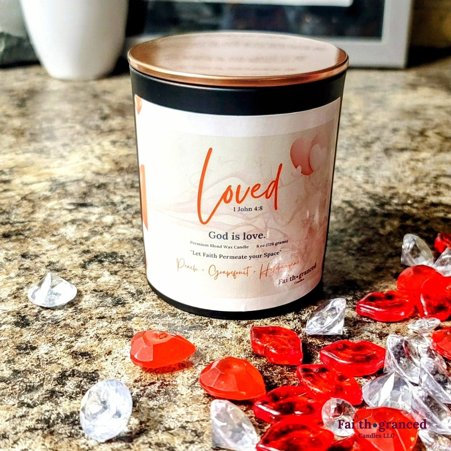Loved: Peach + Grapefruit + Hydrangea - Faithgranced