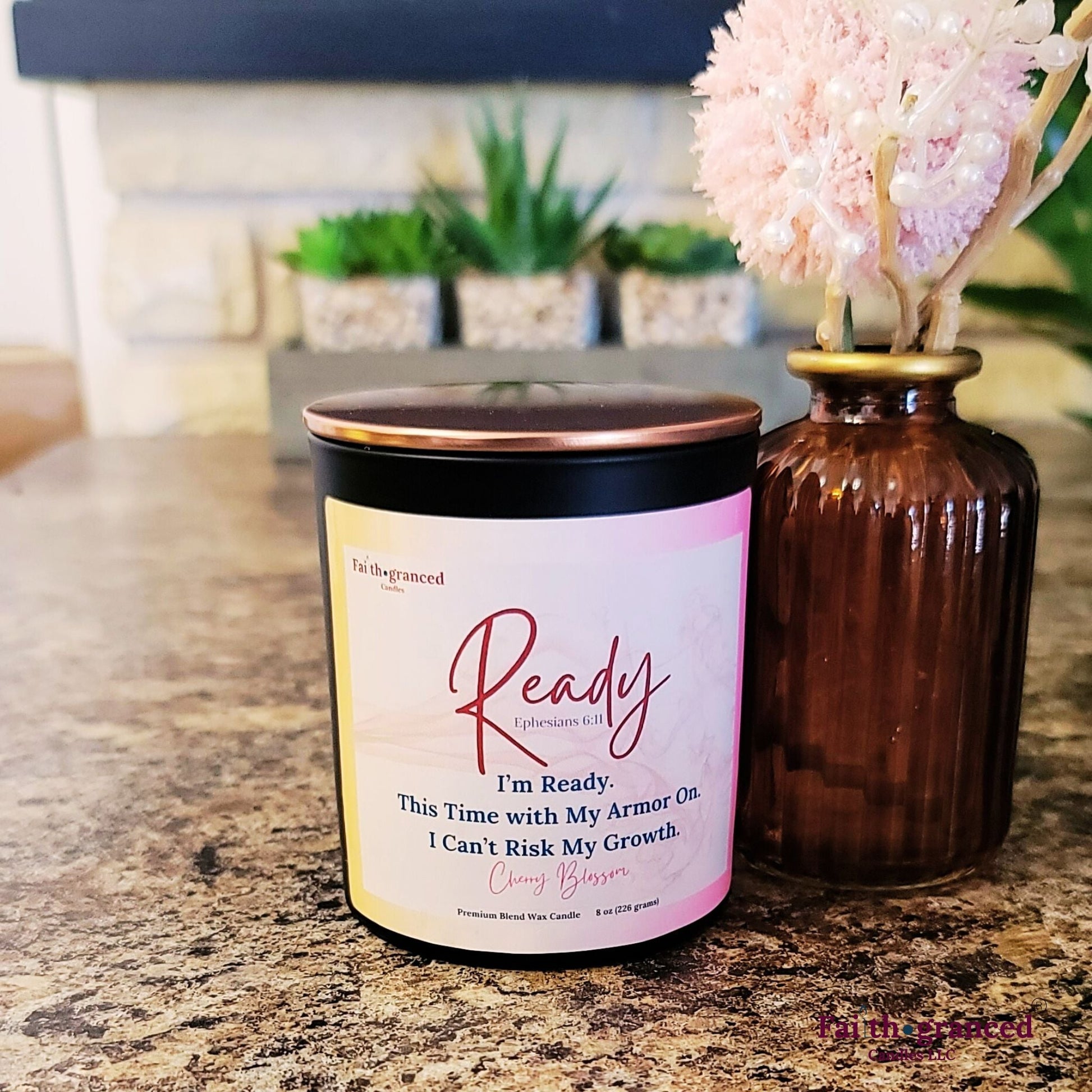 Ready: Cherry Blossoms Scented Candle - Faithgranced