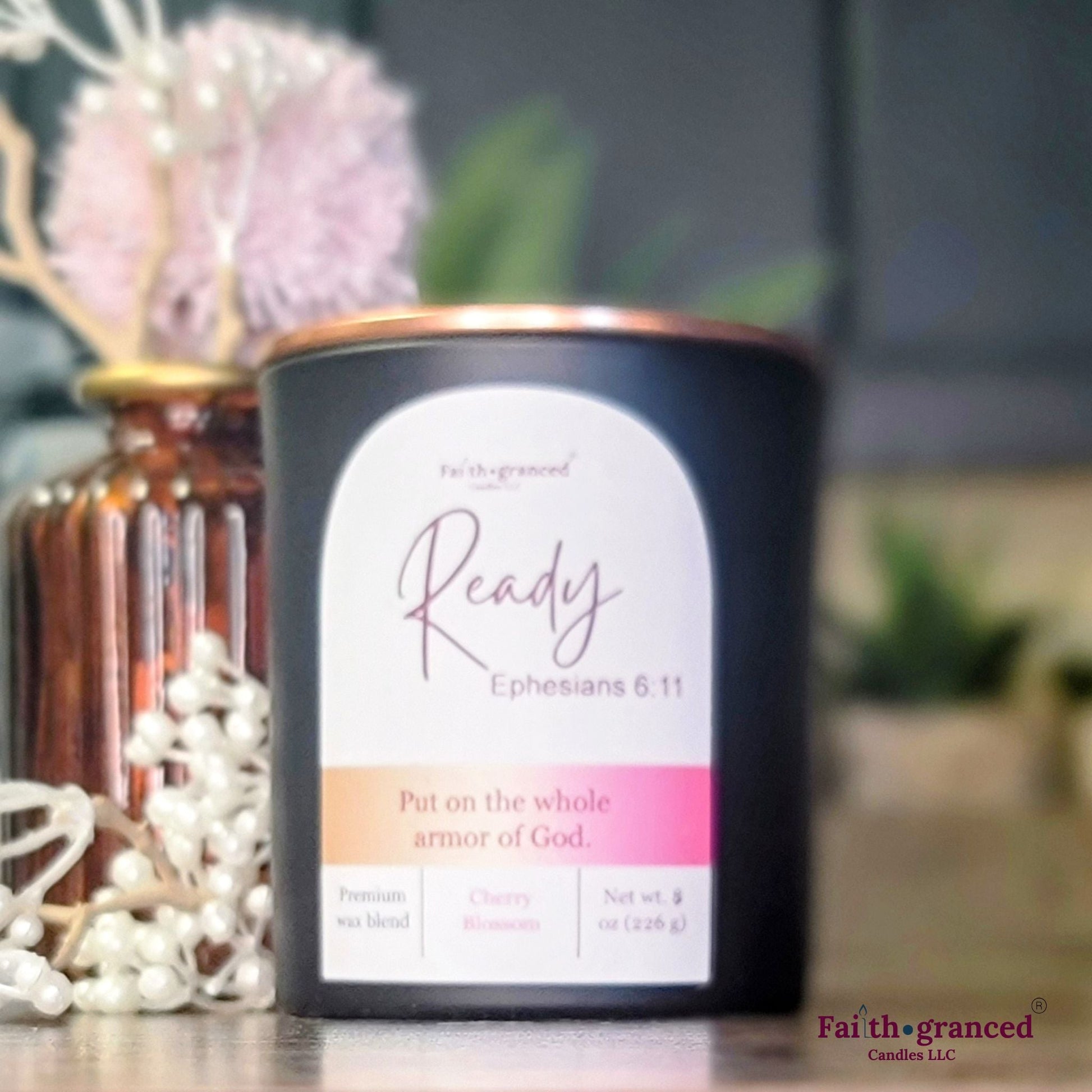 Ready: Cherry Blossoms Scented Candle - Faithgranced